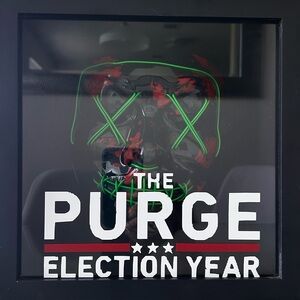 The Purge: Election Year Light-Up Shadow Box Signed “NMT” Horror Collectible